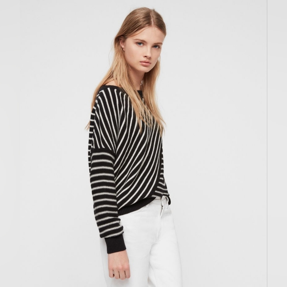 All Saints Vani Stripe Sweater size small